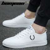 Men Shoes Spring Autumn Casual imitation leather Flat Shoes Lace-up Low Top Male Sneakers tenis masculino adulto shoes  NanX45