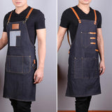 Salon Hair Cutting Apron Barber Sleeveless Denim Apron Hairdresser Hair Cutting Protection Tool Hairdresser Styling Cloth Tools